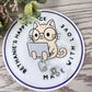 Cat computer retractable badge reel