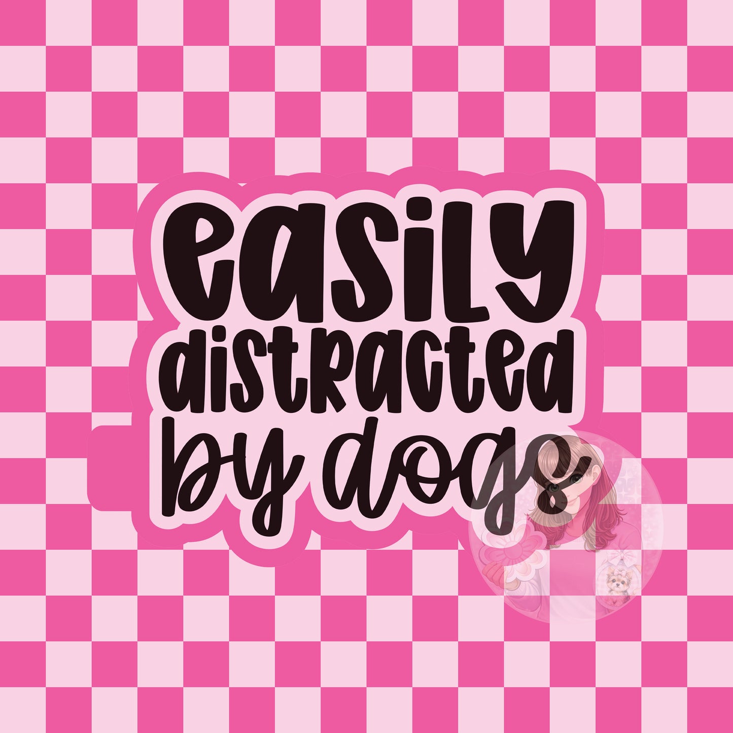 Easily distracted by dogs silicone freshie mold