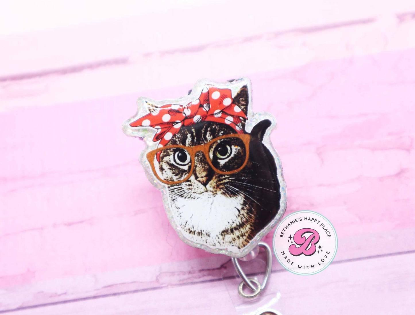 Cat badge reel