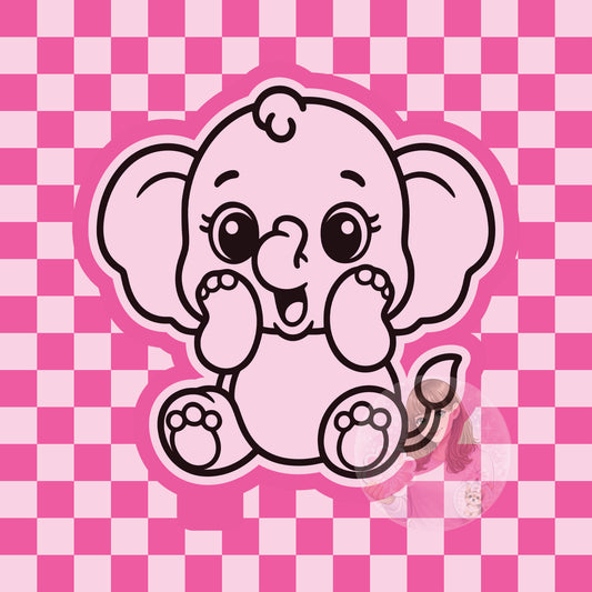 Baby elephant silicone freshie mold