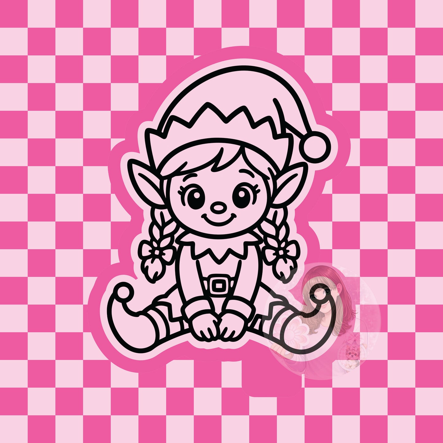 Elf girl silicone freshie mold