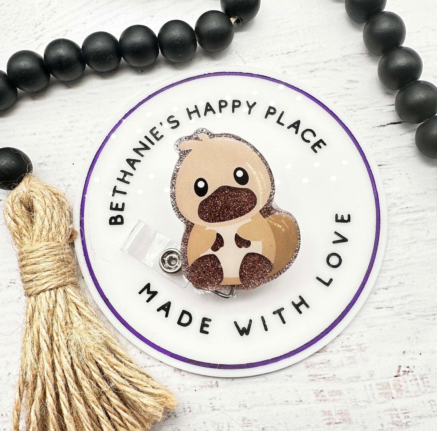 Platypus badge reel