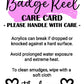 Patriotic Goldendoodle badge reel
