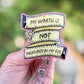 My worth is not measured by my size retractable badge reel