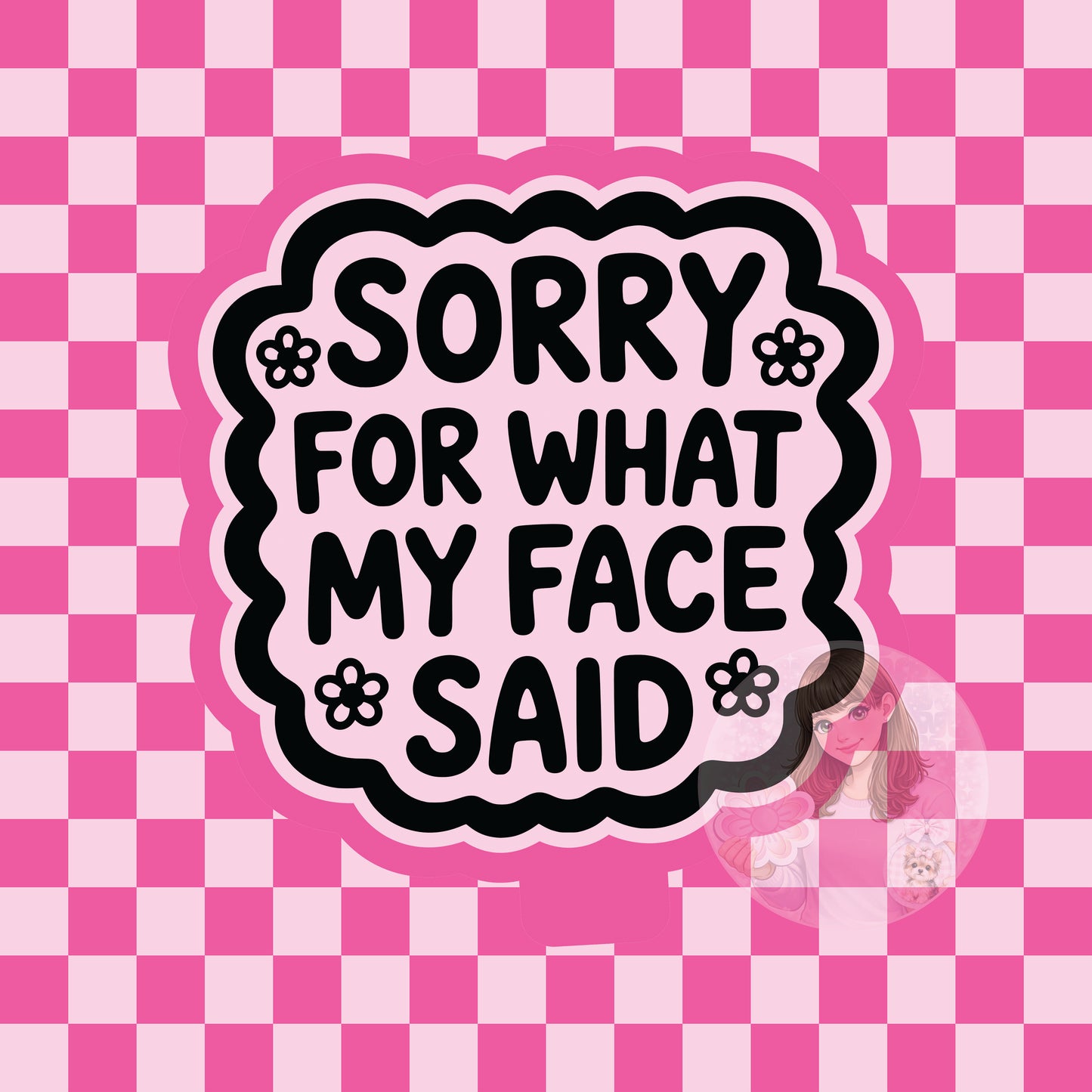Sorry for what my face said silicone freshie mold