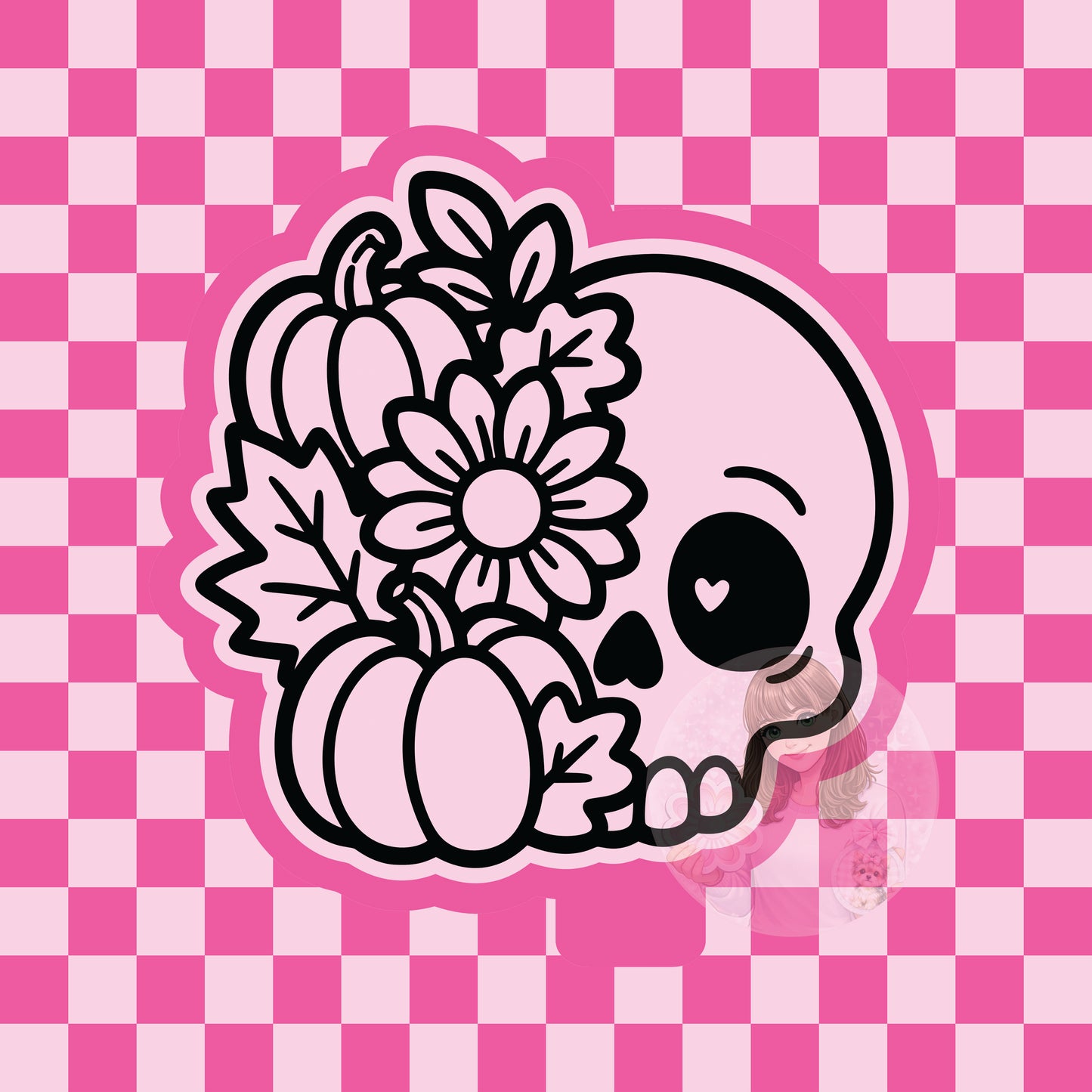 Fall skull silicone freshie mold
