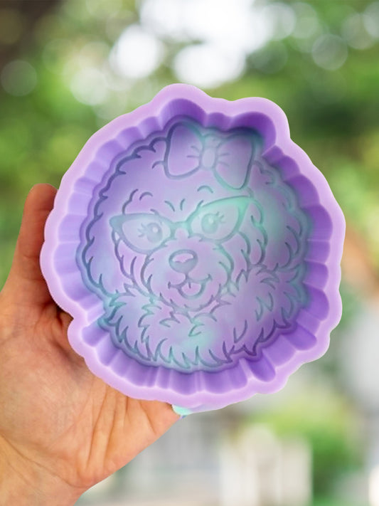 Goldendoodle in boa mold - READY TO SHIP