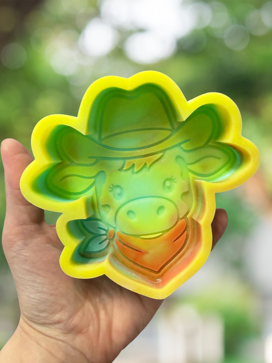 Cowboy cow head mold - READY TO SHIP