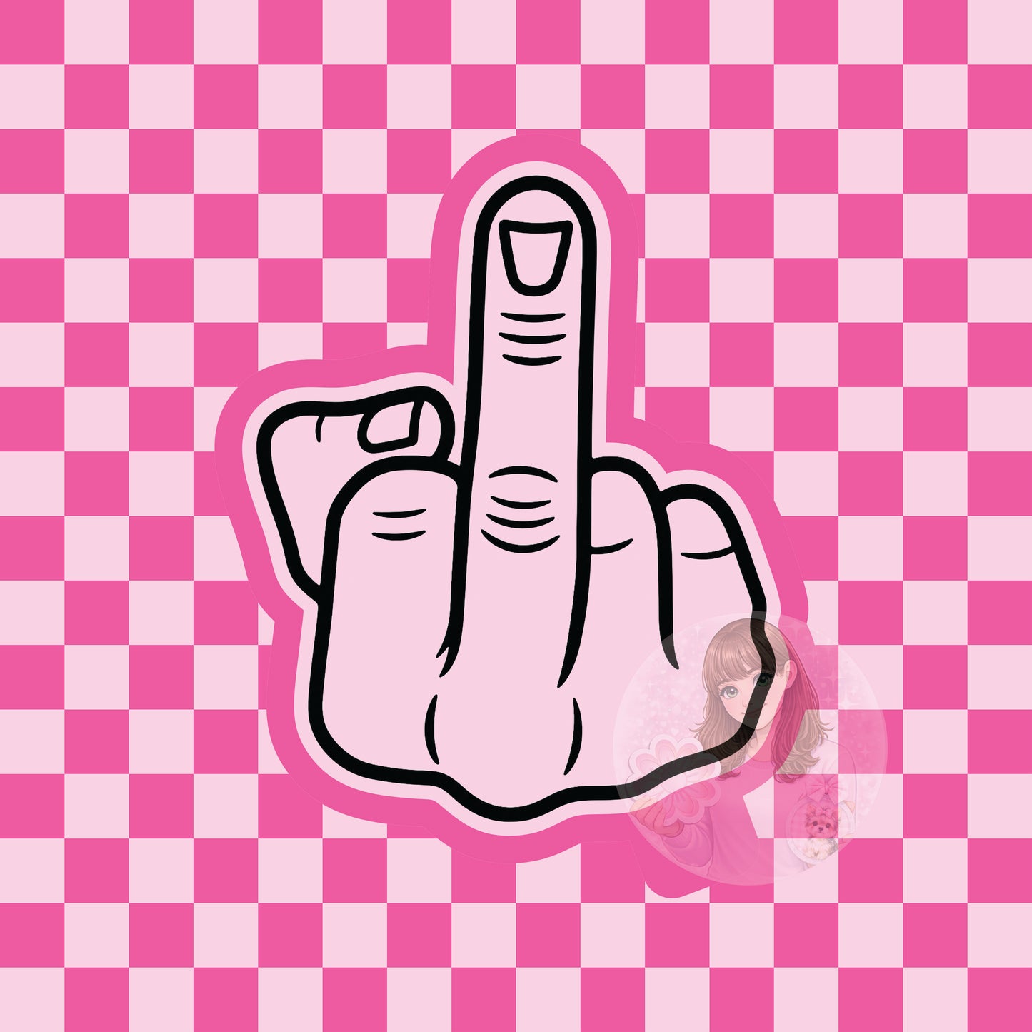 Men's middle finger silicone freshie mold