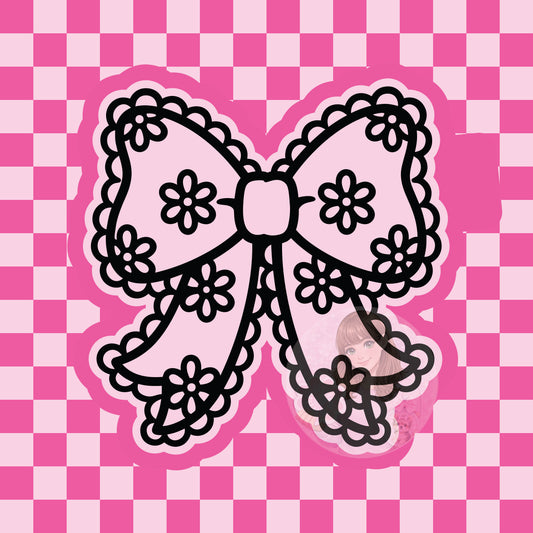 Flower bow silicone freshie mold