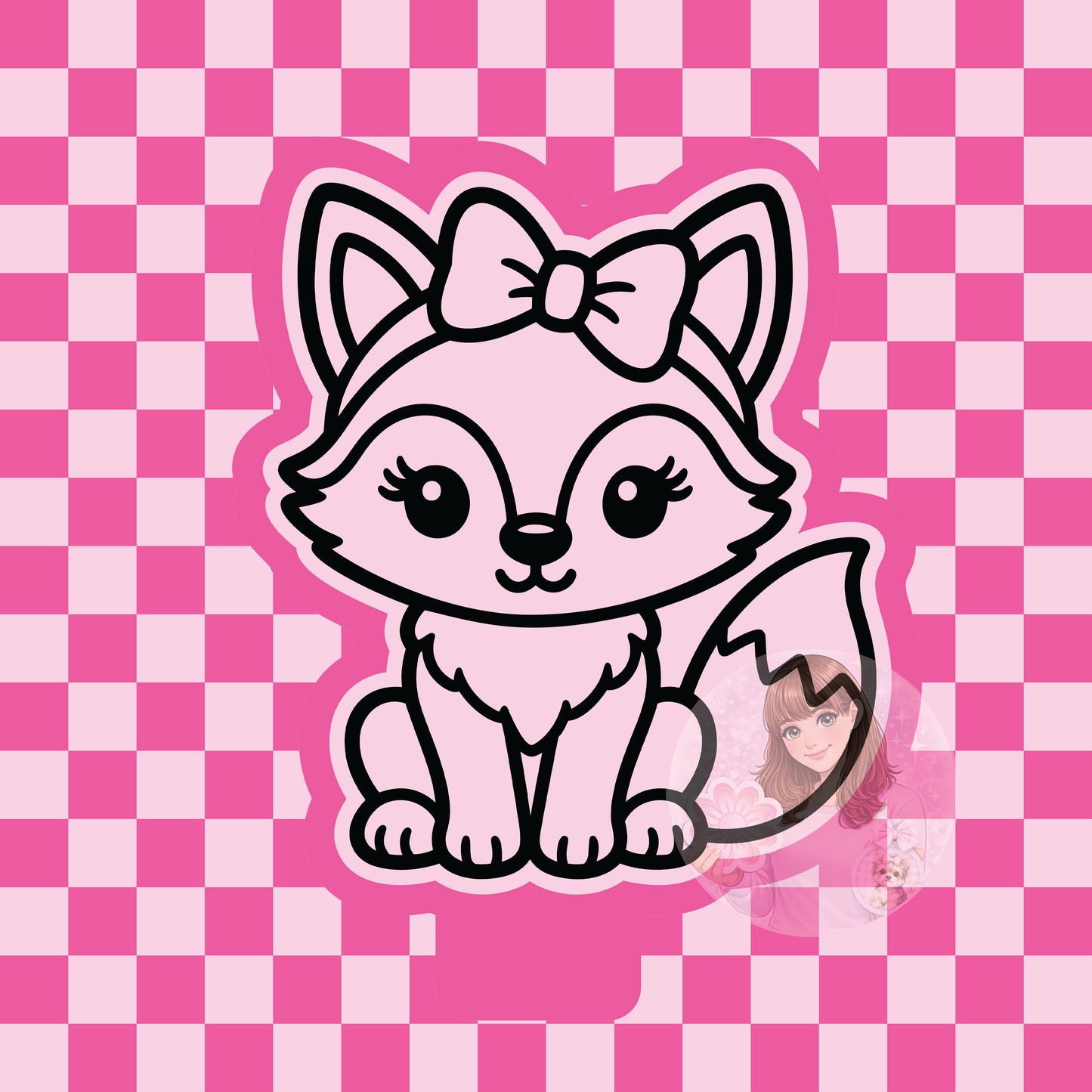 Fox girl silicone freshie mold