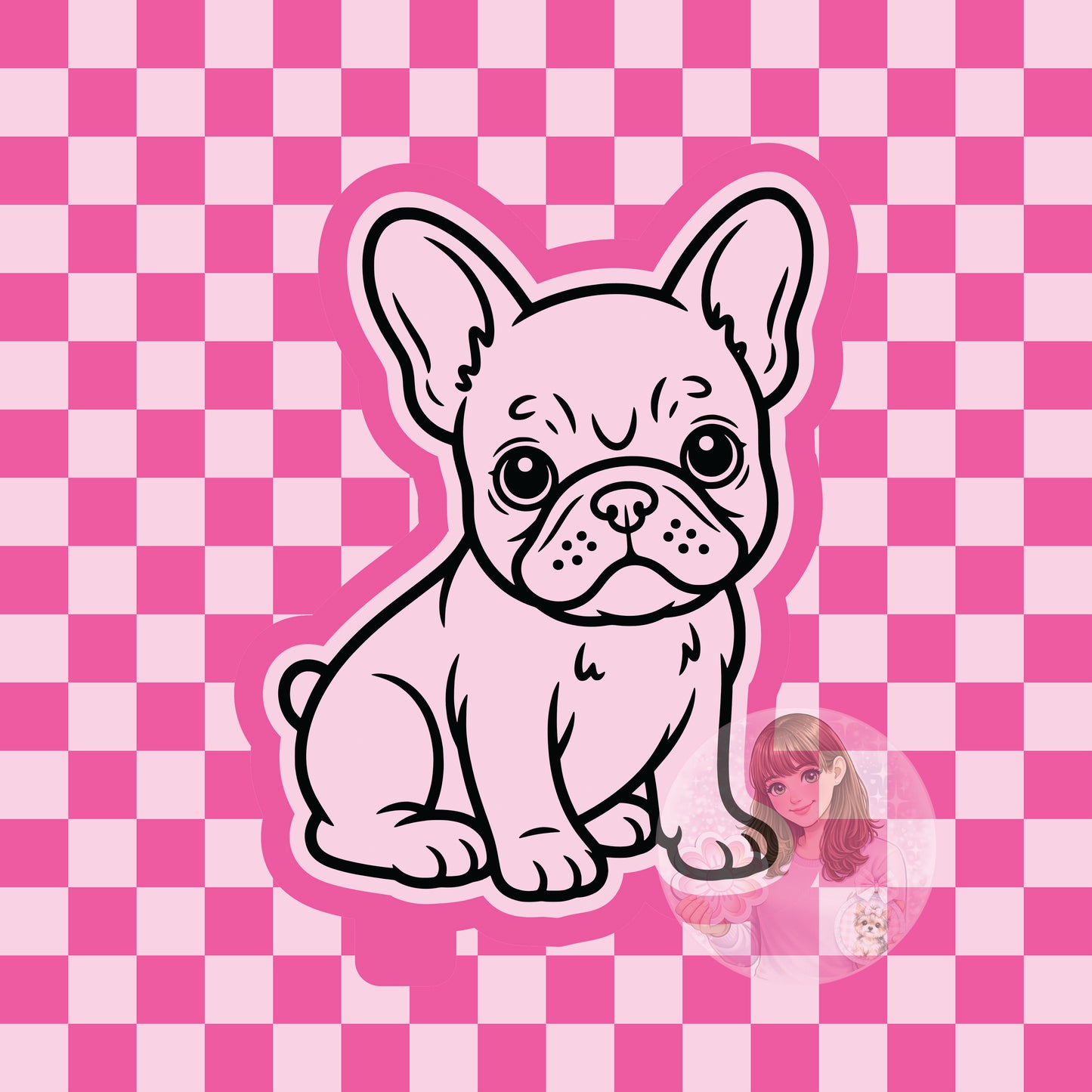 Frenchie silicone freshie mold