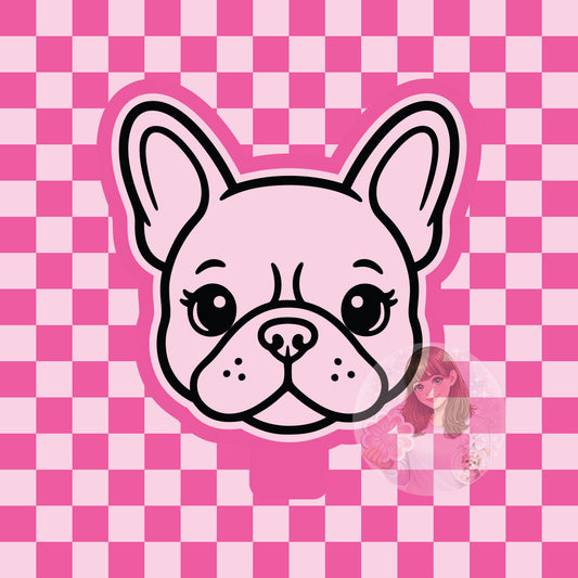 Frenchie dog head silicone freshie mold