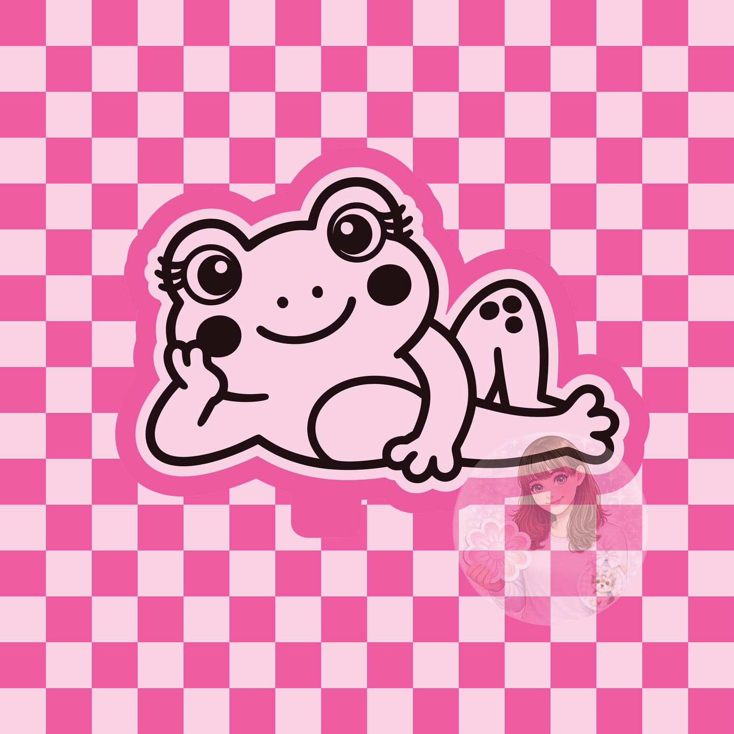 Posing frog silicone freshie mold
