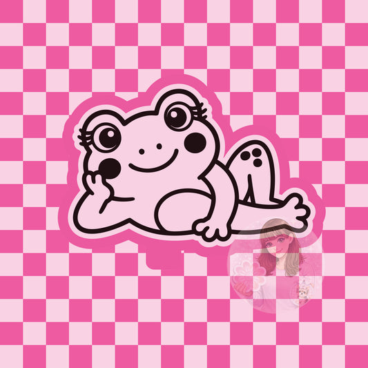 Posing frog silicone freshie mold