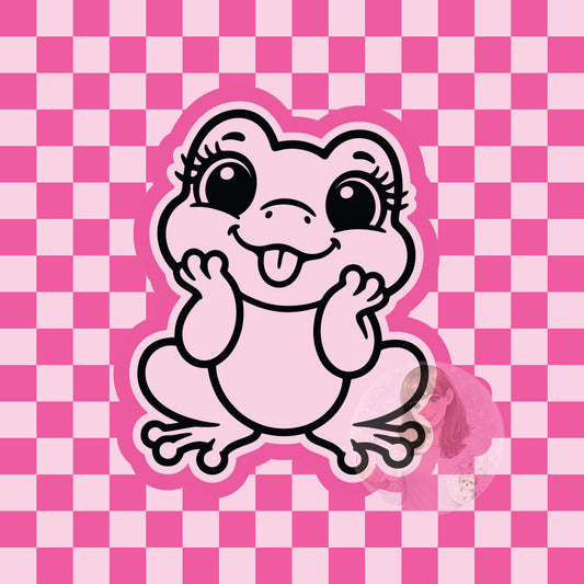 Cutesy frog silicone freshie mold