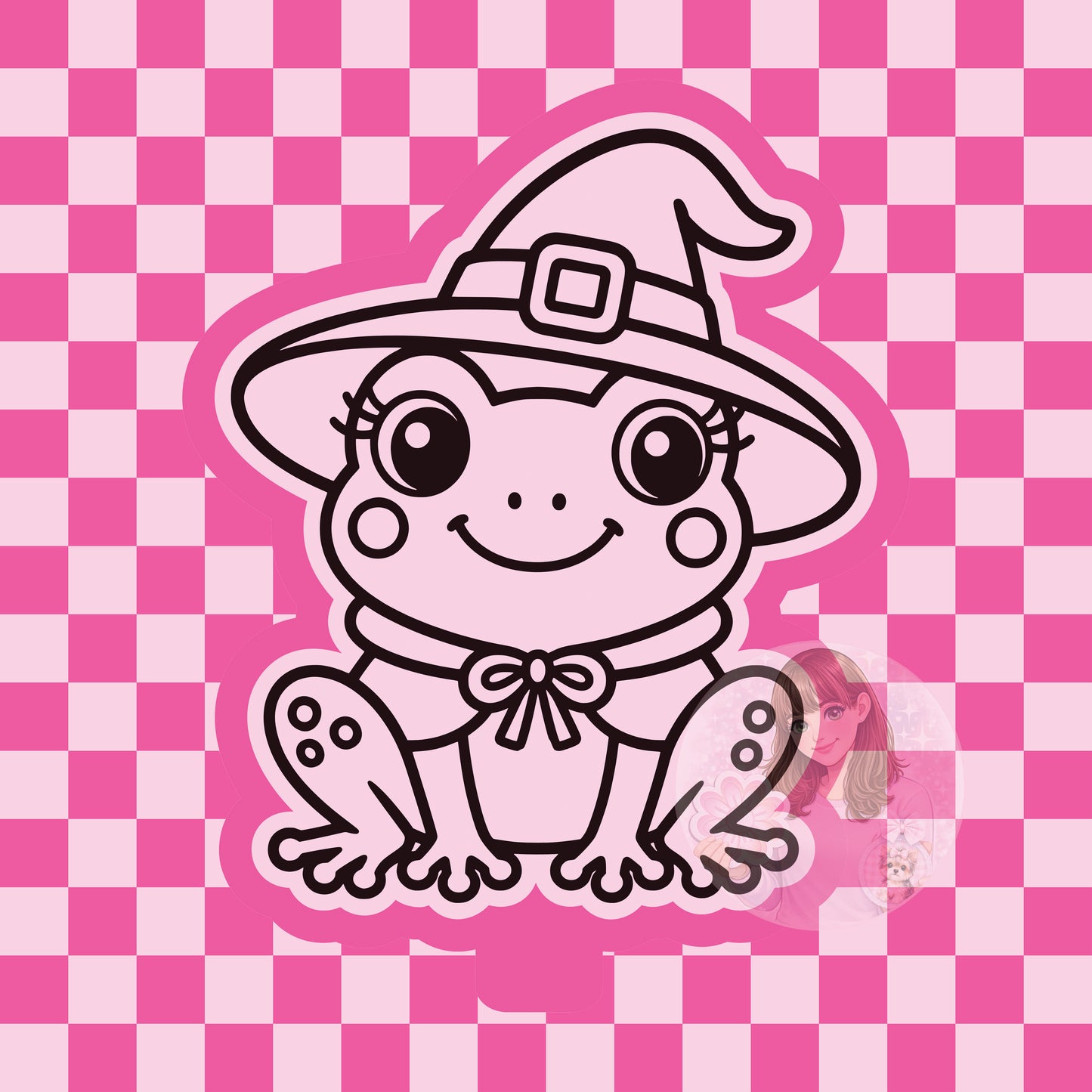Witch frog silicone freshie mold