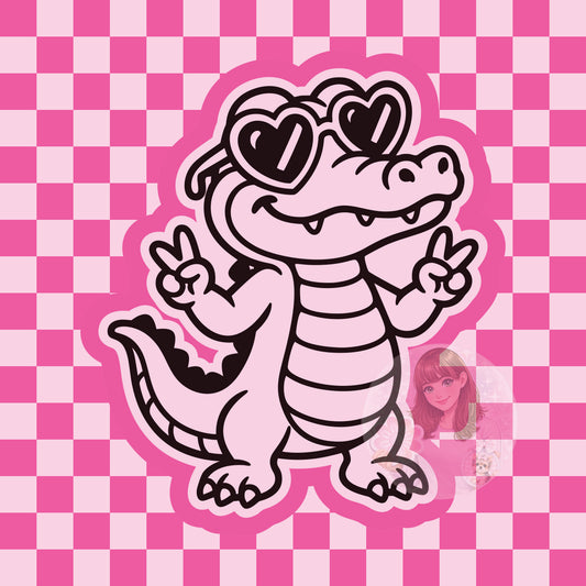 Peace gator silicone freshie mold