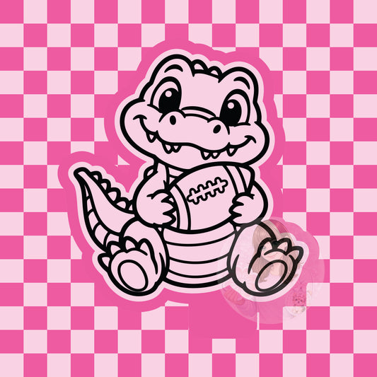 Alligator football silicone mold