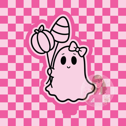 Ghost with balloons silicone freshie mold