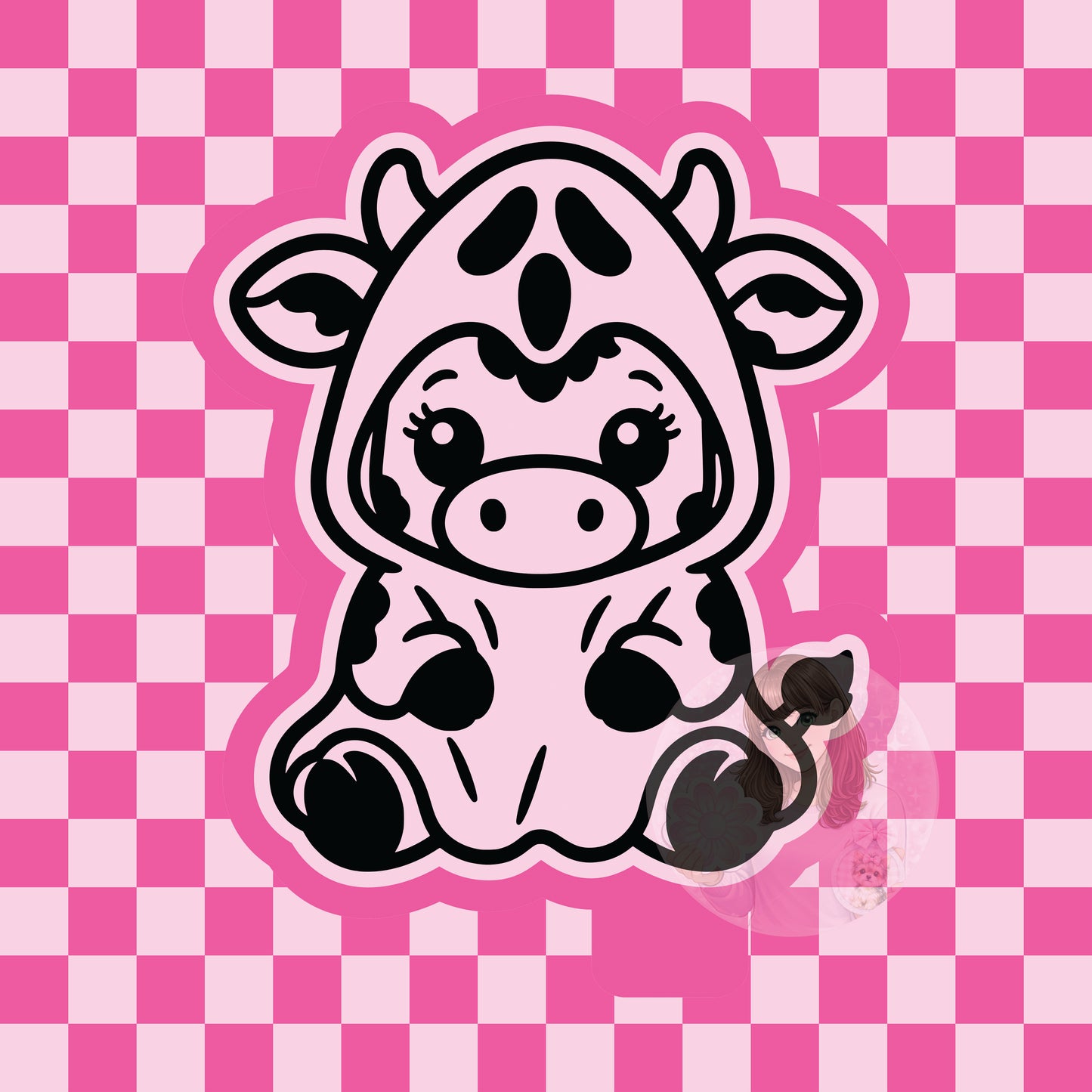 Ghost cow silicone freshie mold