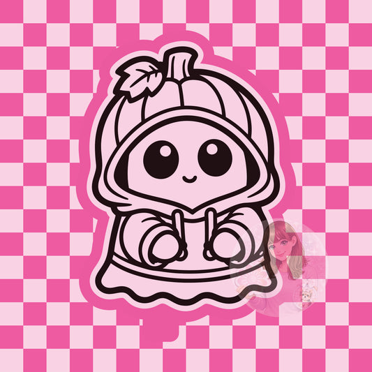 Ghost in pumpkin hoodie silicone freshie mold