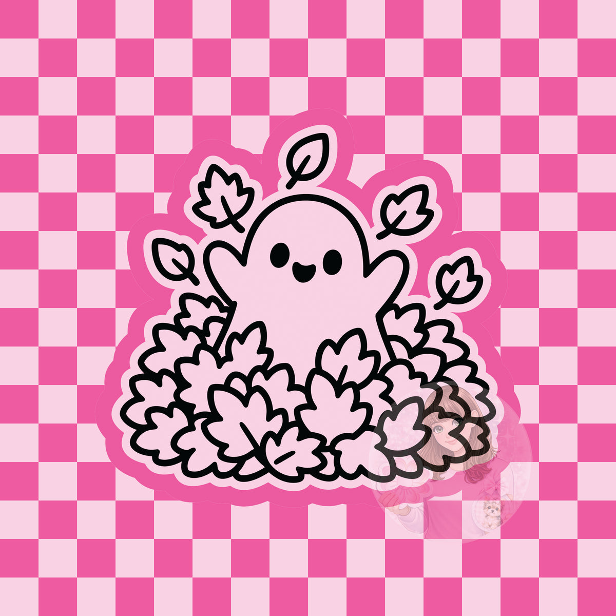 Ghost in leaves silicone freshie mold