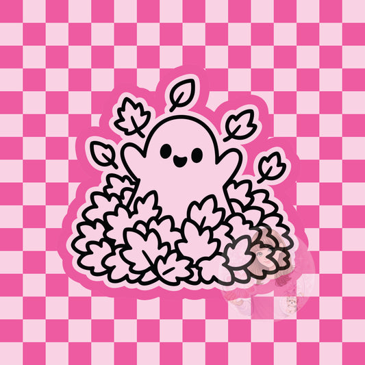 Ghost in leaves silicone freshie mold