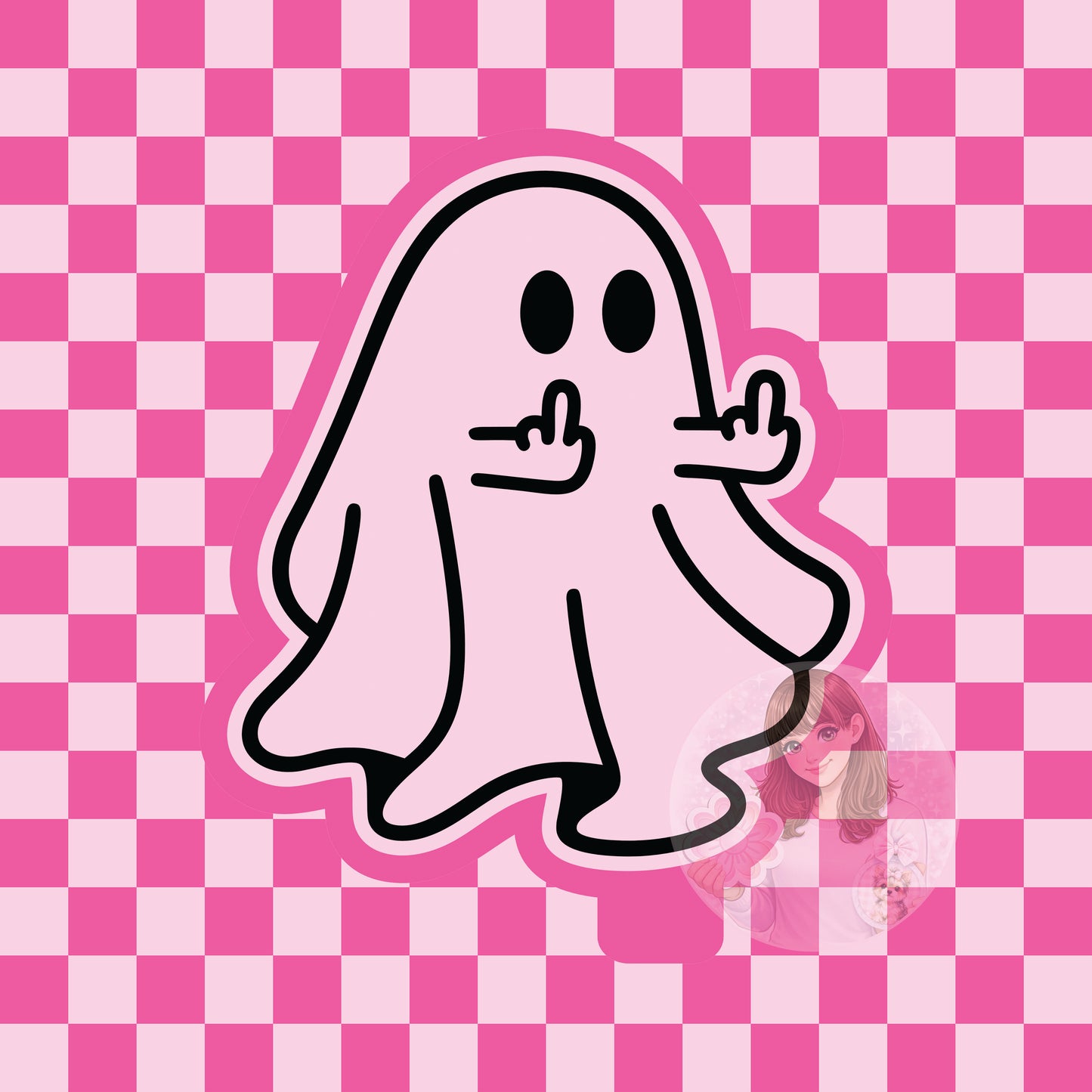 Ghost middle finger silicone freshie mold