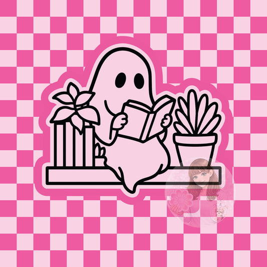 Shelf ghost reading silicone freshie mold