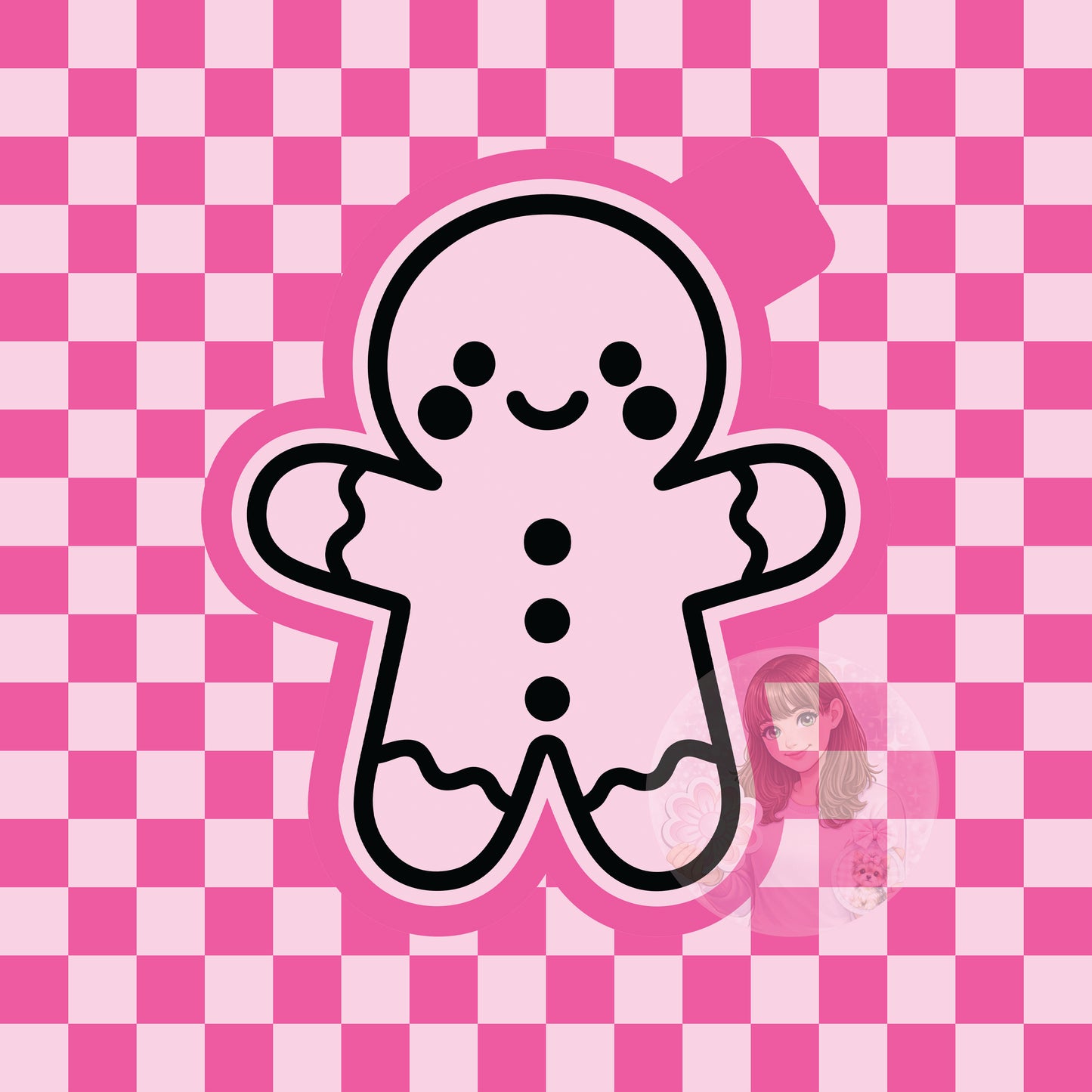 Gingerbread boy silicone freshie mold