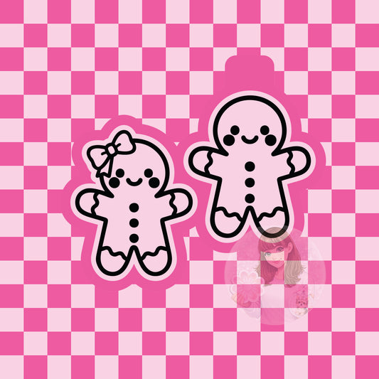 Gingerbread vent clips silicone freshie mold