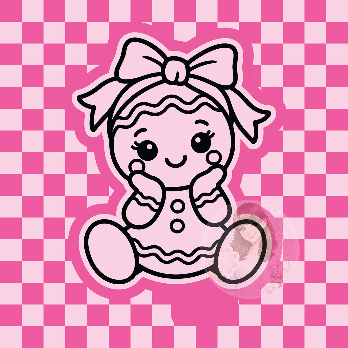 Cutie gingerbread silicone mold