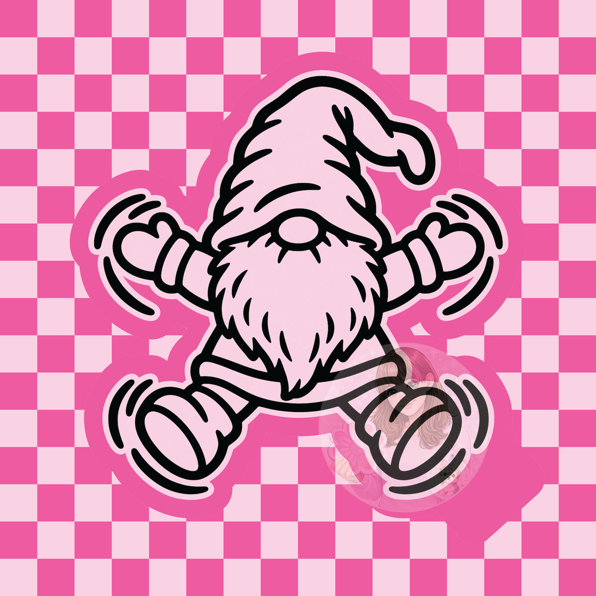 Gnome snow angel silicone freshie mold