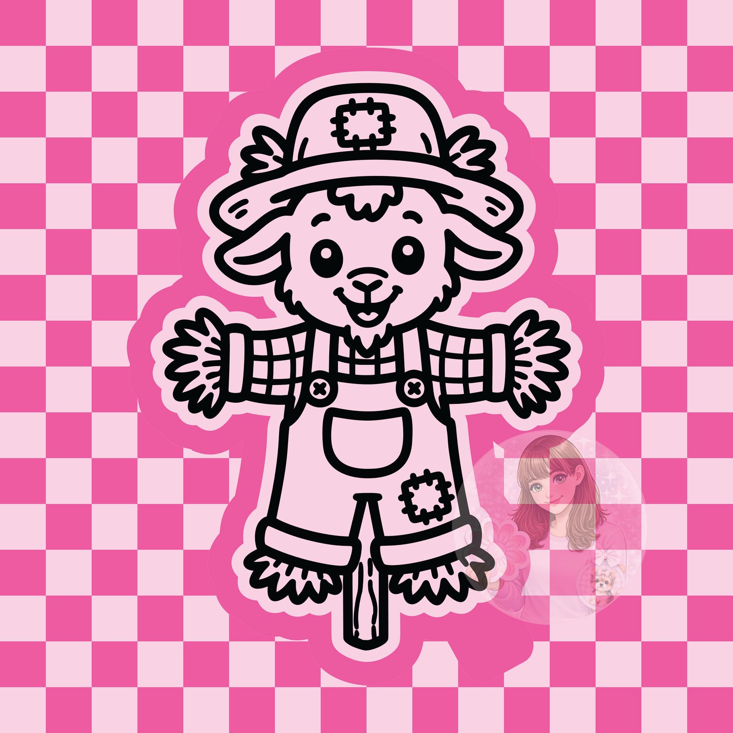 Goat scarecrow silicone freshie mold
