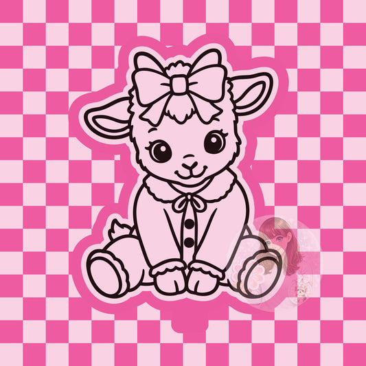 Goat in pajamas silicone freshie mold