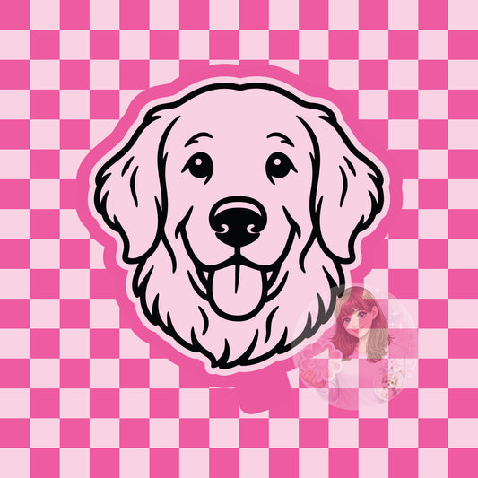 Golden Retriever dog head silicone freshie mold