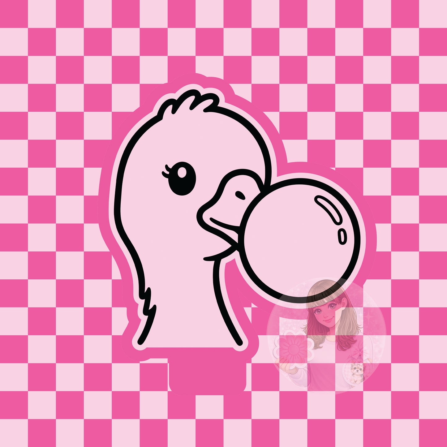 Goose bubblegum silicone freshie mold