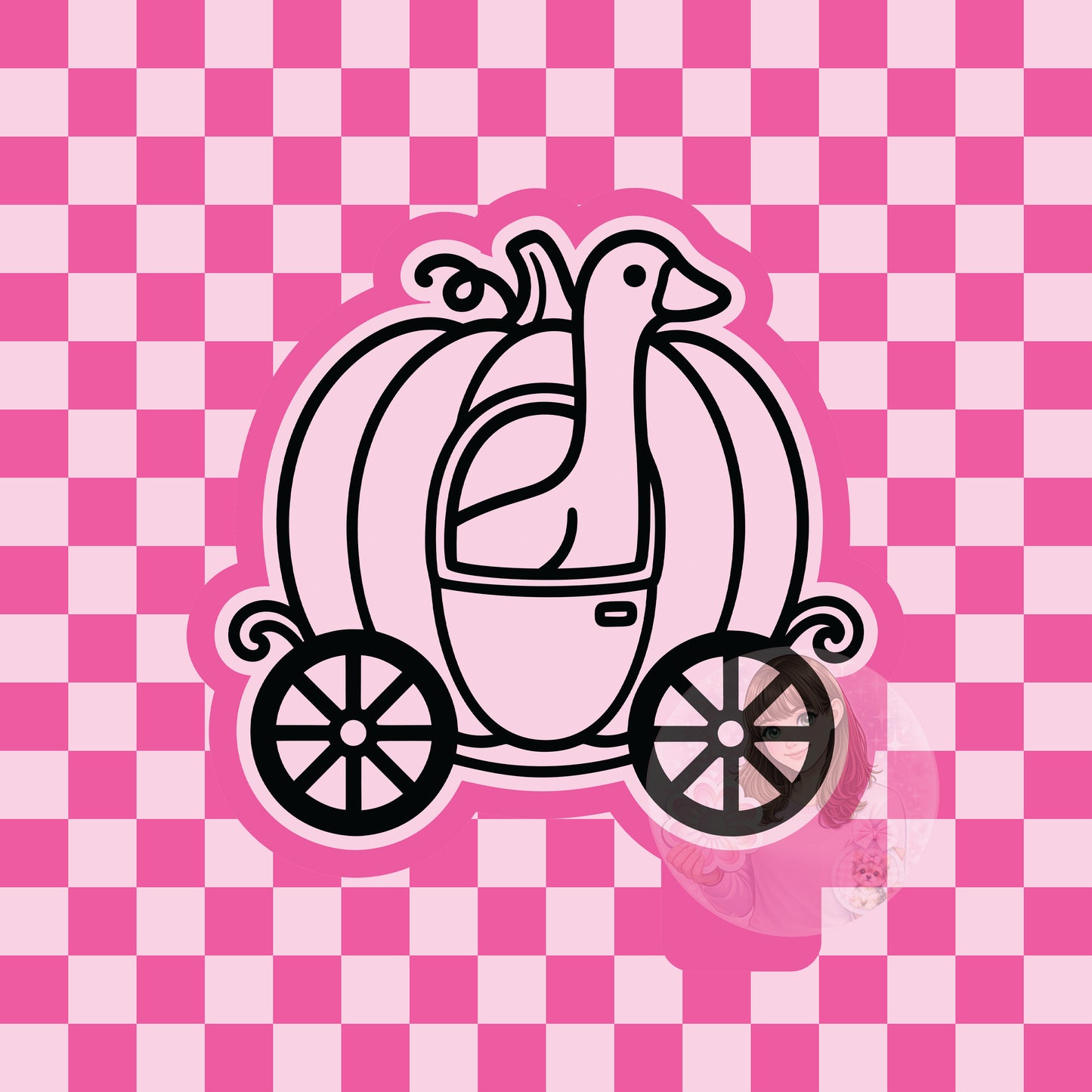 Pumpkin carriage goose silicone freshie mold