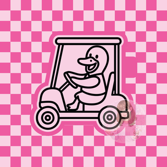 Golf cart goose silicone freshie mold