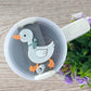 Goose tumbler topper, acrylic goose cup topper, tumbler tag, goose gifts, personalized gifts, duck cup topper, quencher, 20oz, 30oz, 40oz