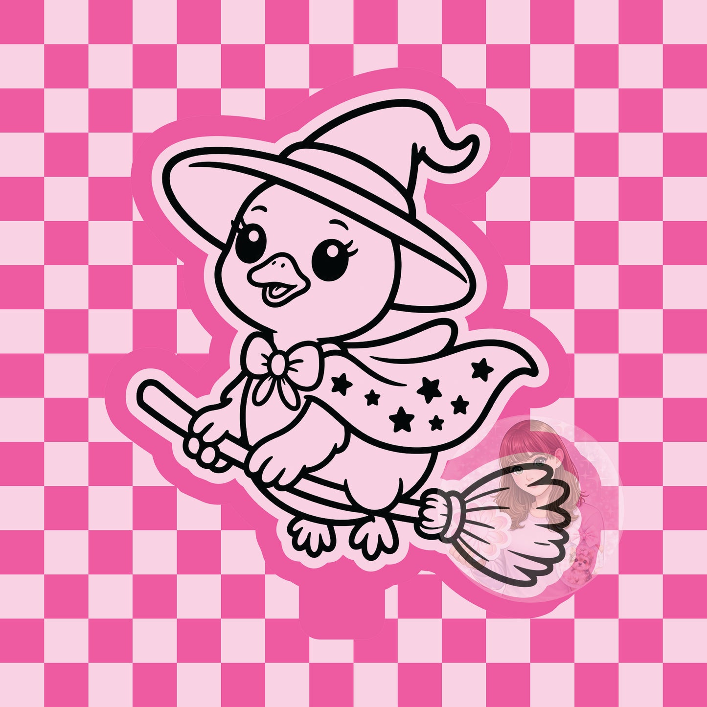 Goose witch silicone freshie mold