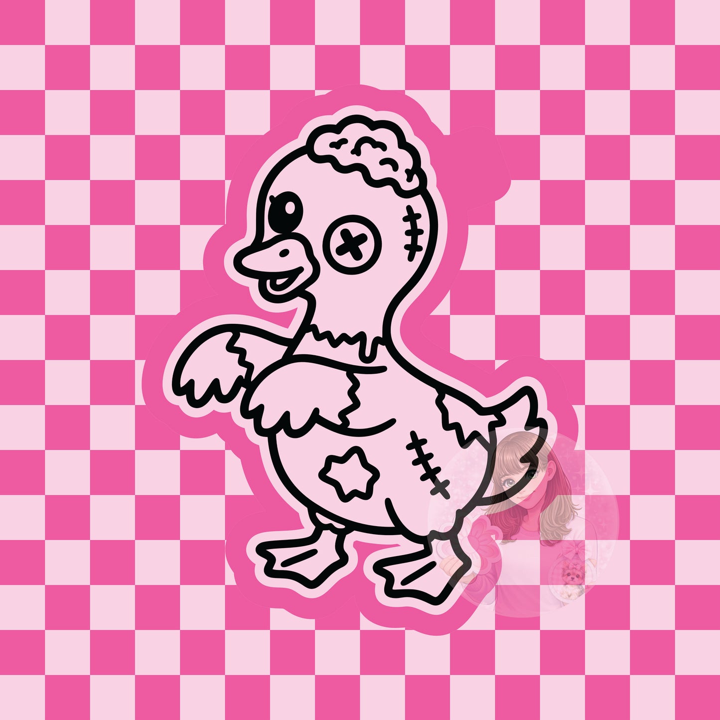 Goose zombie silicone freshie mold