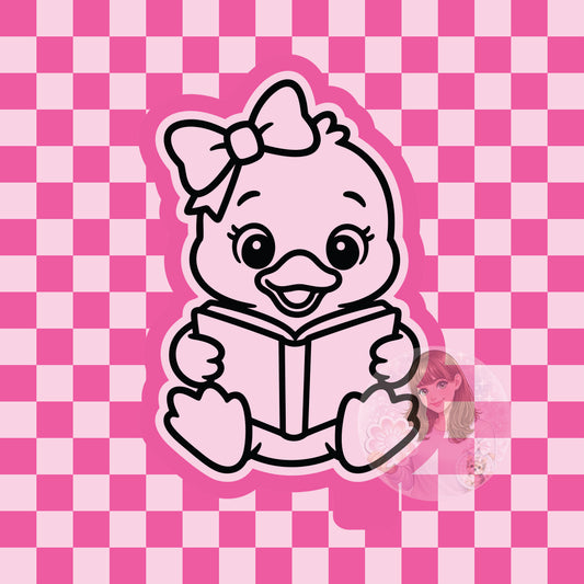 Goose reading silicone freshie mold