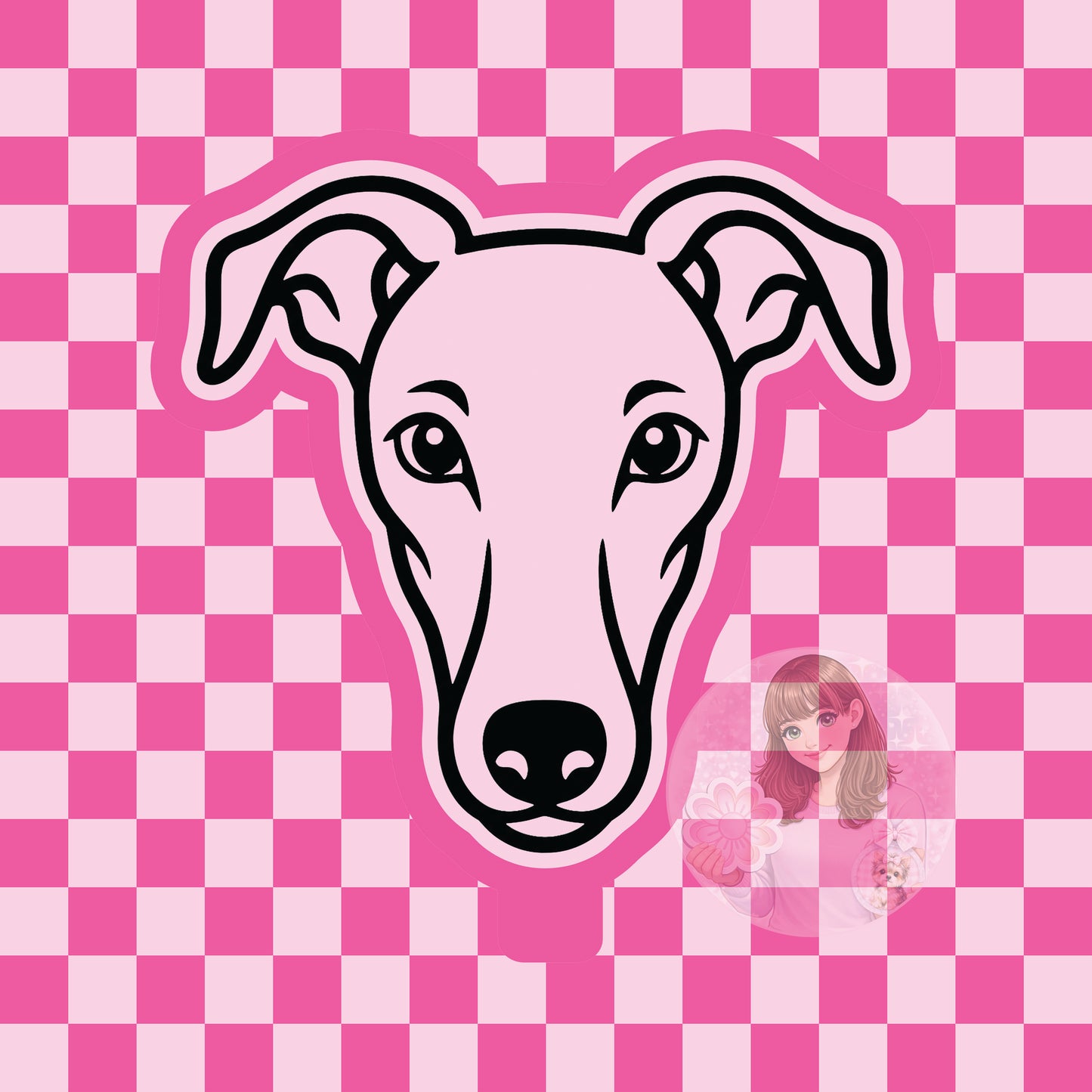 Greyhound dog head silicone freshie mold