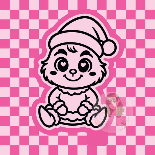 Baby grinch silicone freshie mold