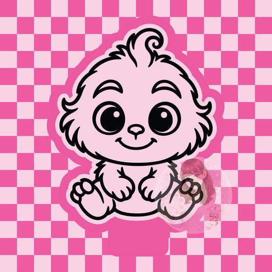 Fluffy baby grinch silicone freshie mold