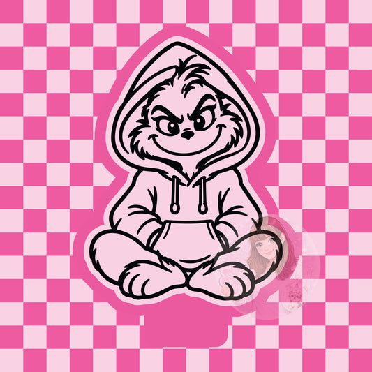 Grinch in hoodie silicone mold