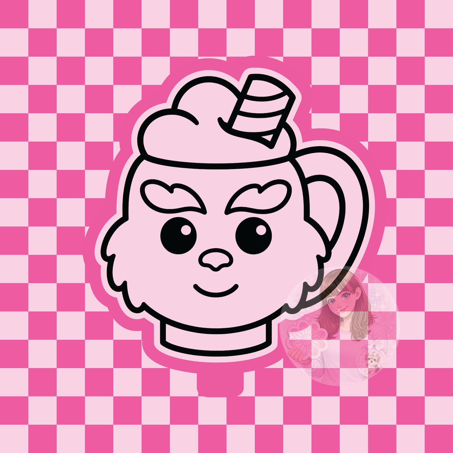 Grouchy mug silicone freshie mold