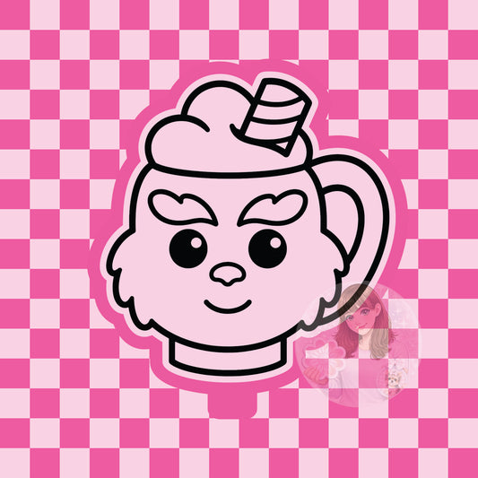 Grouchy mug silicone freshie mold